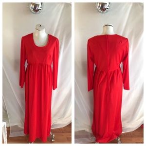 Vintage 70’s Rare Birds Ling Sleeve Maxi Dress 💞